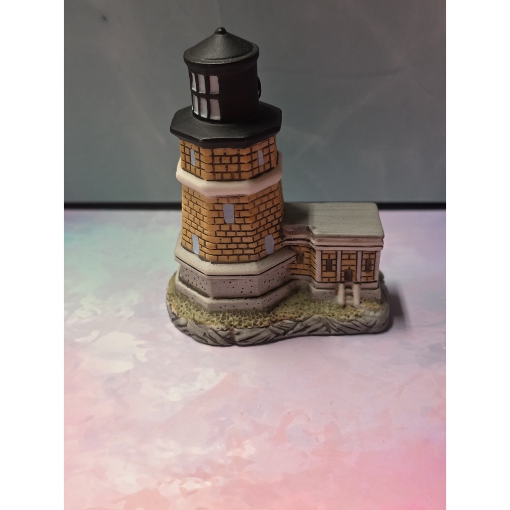 Vintage Lighthouse Split Rock Minnesota Christmas Ornament Lefton 1995